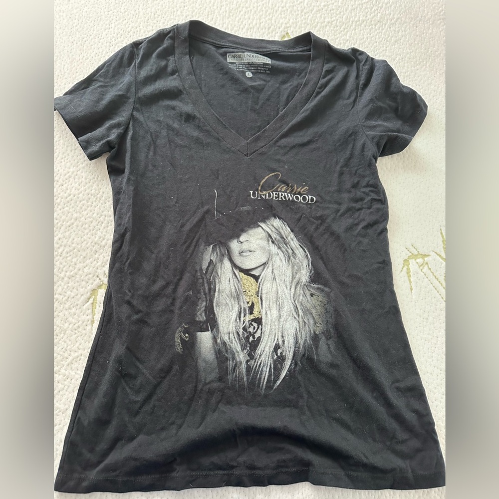 Black Carrie Underwood V-Neck Women’s Top